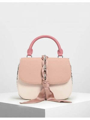 Женская сумка светло-пурпурная модная
