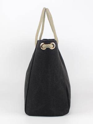Женская сумочка тёмно-чёрная модная