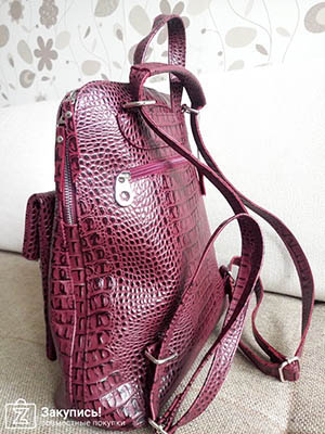 Женская сумочка лазурная из натуральной кожи