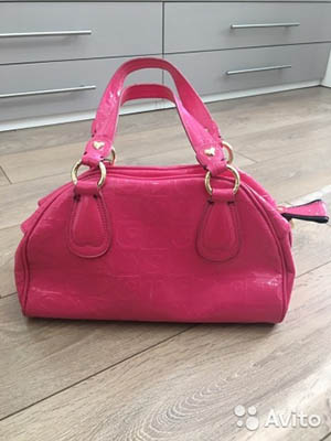 Женская сумка светло-пурпурная молодёжная