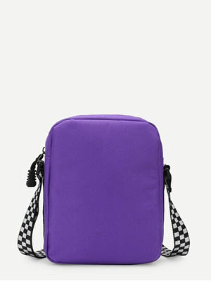 Женская сумочка пурпурная кожаная